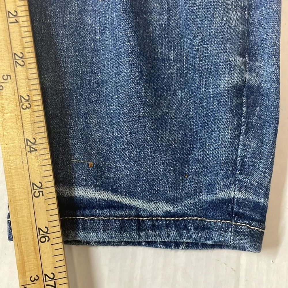 Judy Blue High Rise Destroyed Skinny Fit Denim Blue Jeans Sz 14W JB82172 Stretch